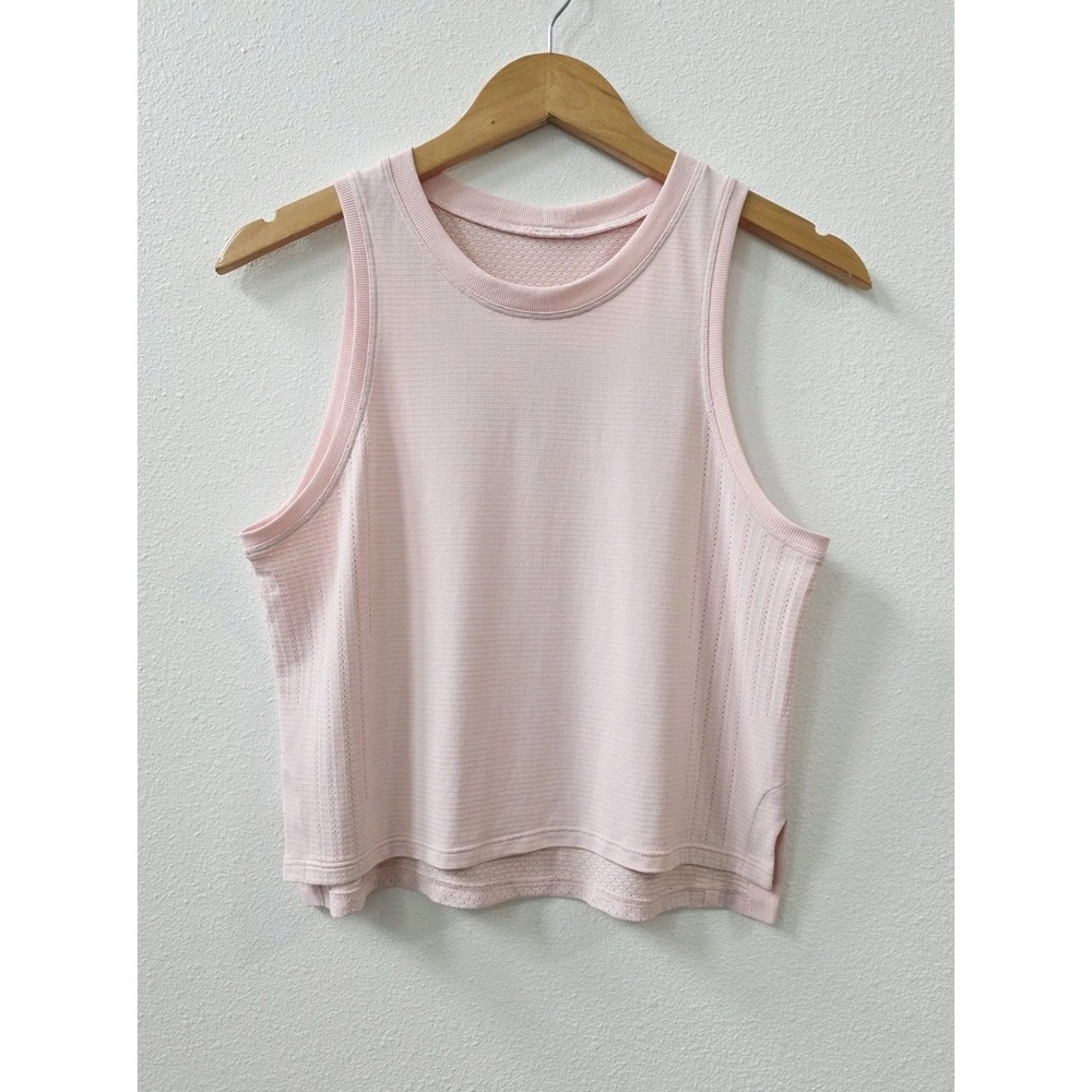 Lululemon Train to Be Tank Women's Size 4/6 Cropped Strawberry Milkshake